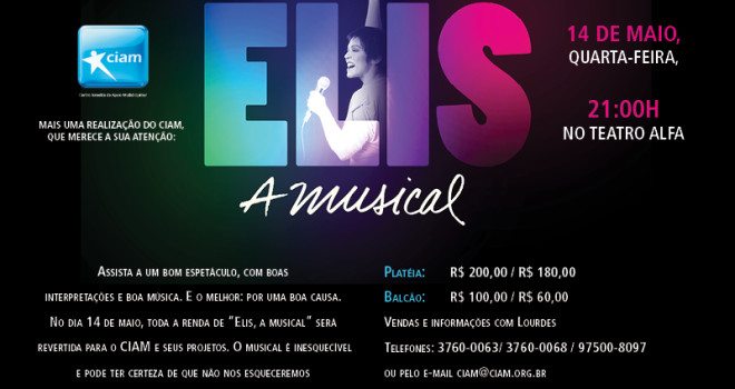 “ELIS, A MUSICAL” E “CARMEN DE BIZET” EM NOITES BENEFICENTES