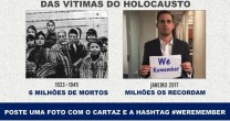 CONGRESSO JUDAICO MUNDIAL E CONIB LANÇAM A CAMPANHA  RESPEITO À MEMÓRIA DO HOLOCAUSTO