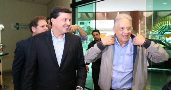 FLORIANO PESARO RECEBE FHC NO CLUBE DOS 500 FLORIANO PESARO RECEBE FHC NO CLUBE DOS 500