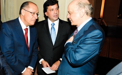 Geraldo Alckmin, Floriano Pesaro e  José Serra